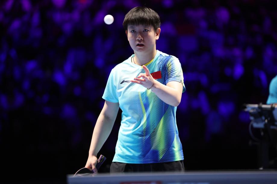 [图]国际乒联单打世界杯 孙颖莎战胜蒯曼晋级8强